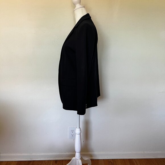 NWT ANN TAYLOR Notched One Button Blazer - Deep Navy  |10P - Picture 5 of 15